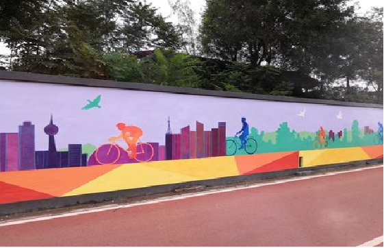 甘洛墙体彩绘-围墙