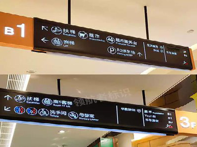 甘洛如何通过商场标识牌引导客流分布？