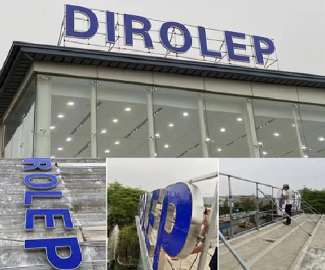 甘洛楼顶发光字安装的注意事项。